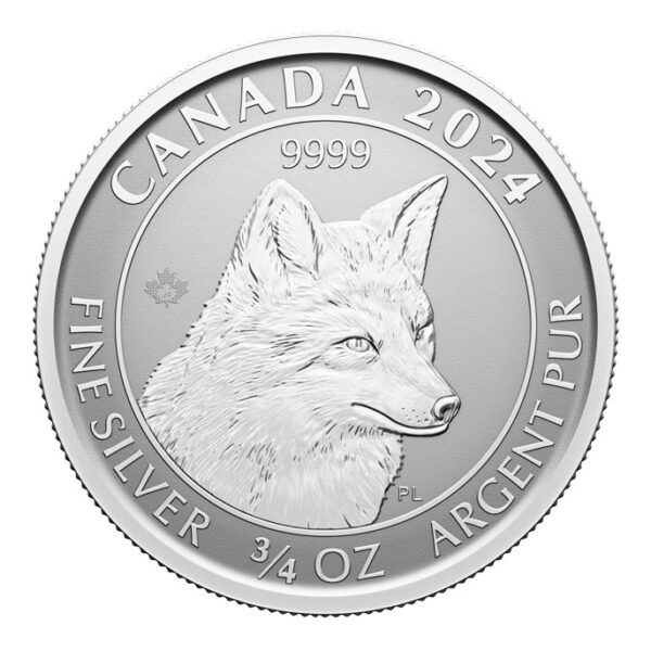 ¾ oz Canadian Red Fox Silver Coin - Advantage Gold