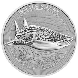 whale shark platinum coin front